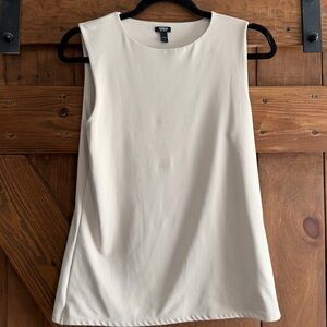 Express Cream Sleeveless Shift Tank Top